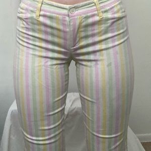 Cotton-Candy Striped Capris